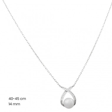 Stříbrný řetízek+přívěsek 40209501