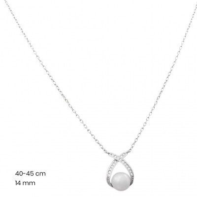 Stříbrný řetízek+přívěsek 40209501