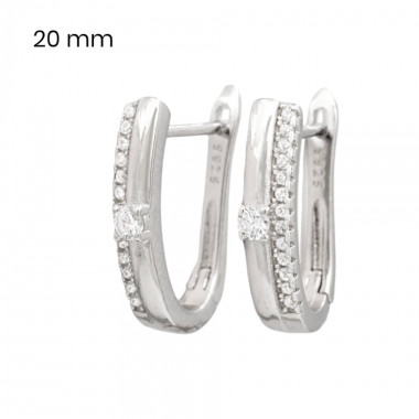 Stříbrné náušnice 40038901