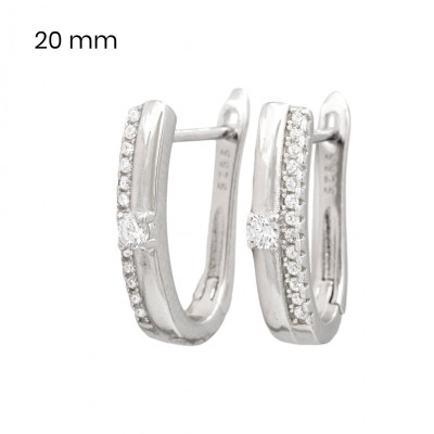 Stříbrné náušnice 40038901