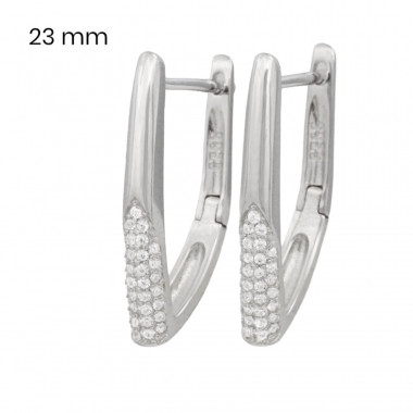 Stříbrné náušnice 40122701