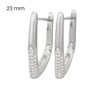 Stříbrné náušnice 40122701