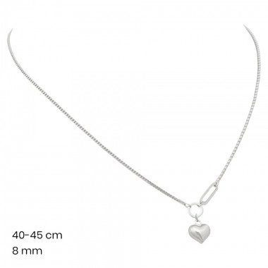 Stříbrný řetízek+přívěsek 40072201