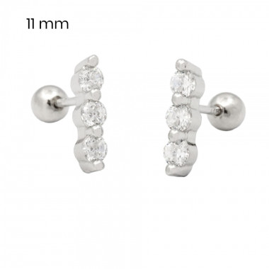 Stříbrné náušnice 40088601