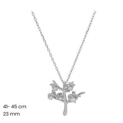 Stříbrný řetízek+přívěsek 40006101