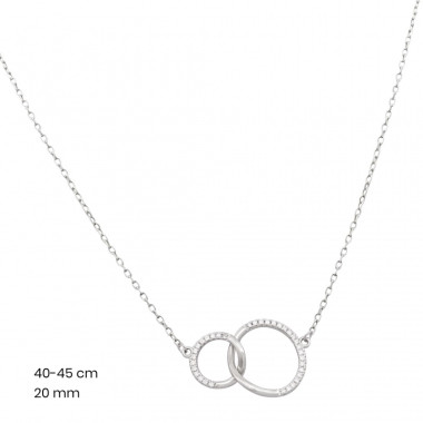 Stříbrný řetízek+přívěsek 40217801