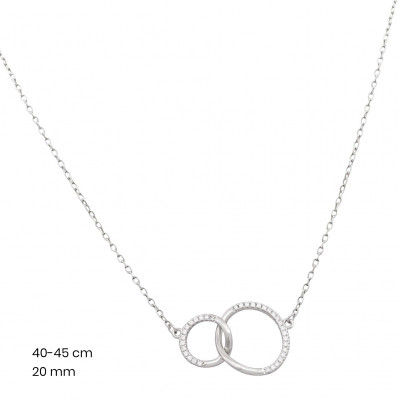 Stříbrný řetízek+přívěsek 40217801