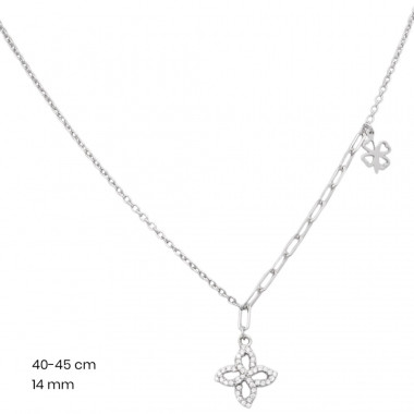 Stříbrný řetízek+přívěsek 40211601