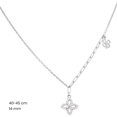 Stříbrný řetízek+přívěsek 40211601