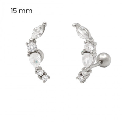 Stříbrné náušnice 40090701