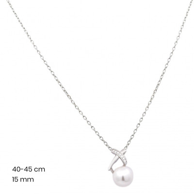 Stříbrný řetízek+přívěsek 40159101