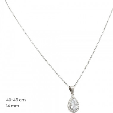 Stříbrný řetízek+přívěsek 40095701