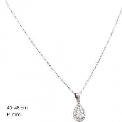 Stříbrný řetízek+přívěsek 40095701