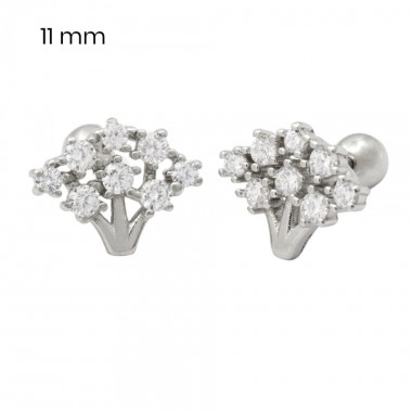 Stříbrné náušnice 40091101