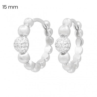 Stříbrné náušnice 40231301