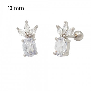 Stříbrné náušnice 40093101