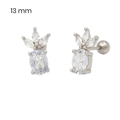 Stříbrné náušnice 40093101