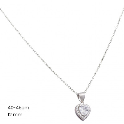 Stříbrný řetízek+přívěsek 40124501