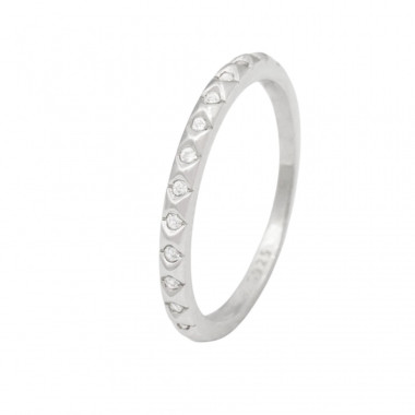 Stříbrný prsten 402063