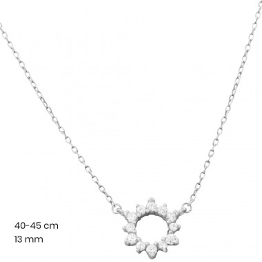 Stříbrný řetízek+přívěsek 40203801