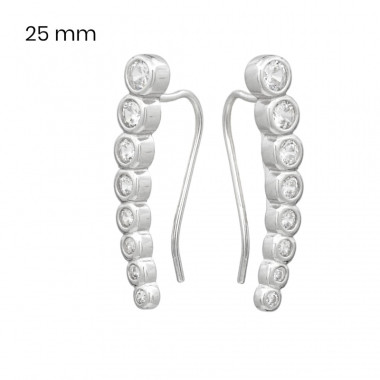 Stříbrné náušnice 40101201