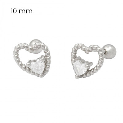 Stříbrné náušnice 40092701