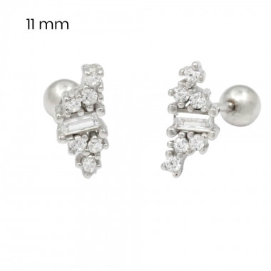 Stříbrné náušnice 40087501