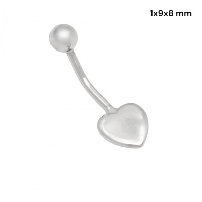Stříbrný piercing do pupíku 40251901