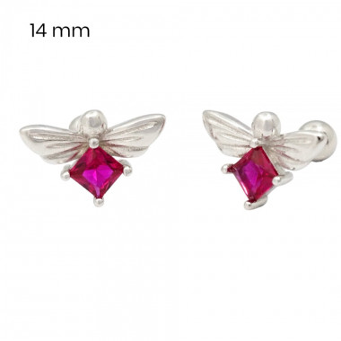 Stříbrné náušnice 40092901