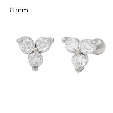 Stříbrné náušnice 40091501