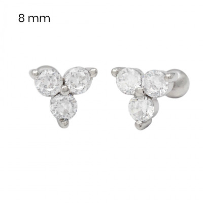 Stříbrné náušnice 40091501