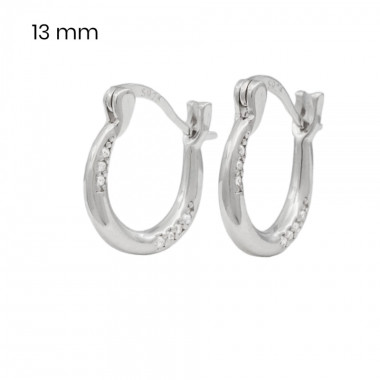 Stříbrné náušnice 40083101