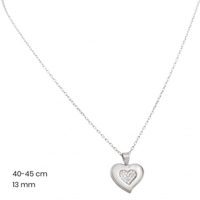 Stříbrný řetízek+přívěsek 40159901