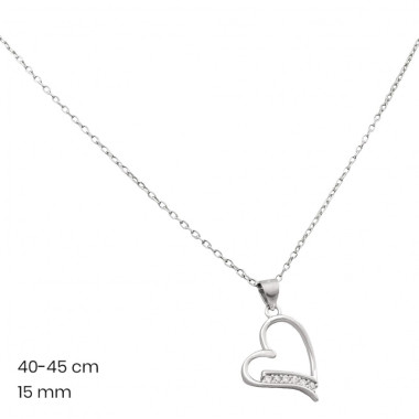 Stříbrný řetízek+přívěsek 40144901