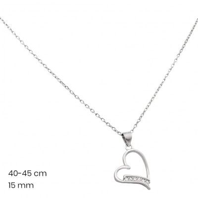 Stříbrný řetízek+přívěsek 40144901