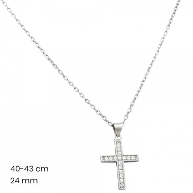 Stříbrný řetízek+přívěsek 40044301