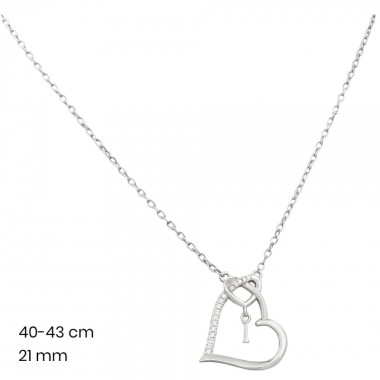 Stříbrný řetízek+přívěsek 40042301