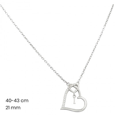 Stříbrný řetízek+přívěsek 40042301