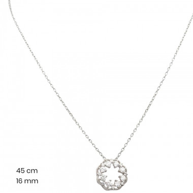 Stříbrný řetízek+přívěsek 40102401