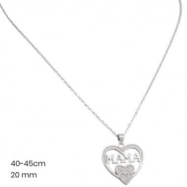 Stříbrný řetízek+přívěsek 40122301