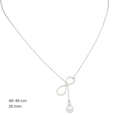 Stříbrný řetízek+přívěsek 40190901