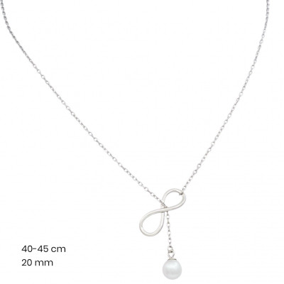 Stříbrný řetízek+přívěsek 40190901