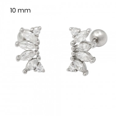 Stříbrné náušnice 40088901