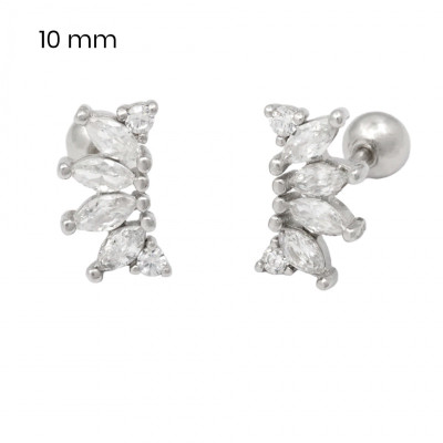 Stříbrné náušnice 40088901