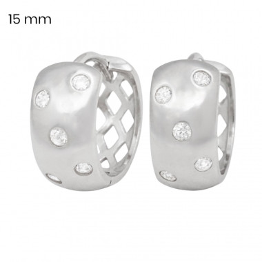 Stříbrné náušnice 40218401