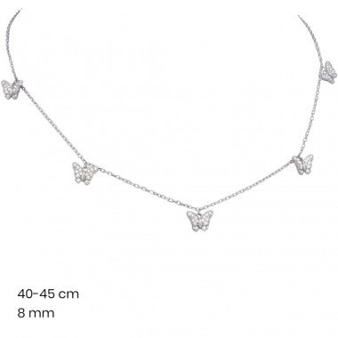 Stříbrný řetízek+přívěsek 40121601