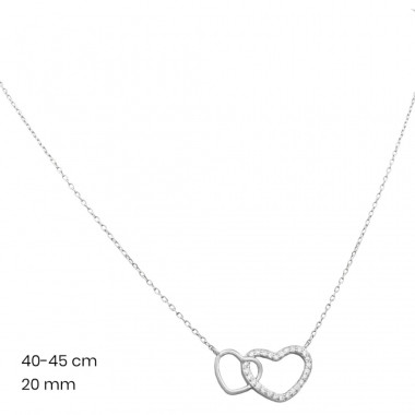Stříbrný řetízek+přívěsek 40122101