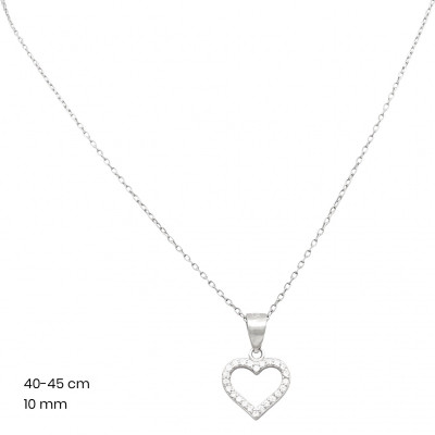 Stříbrný řetízek+přívěsek 40248001