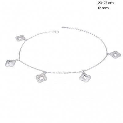 Stříbrný řetízek na nohu 40157101