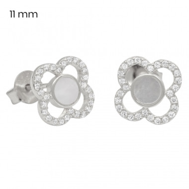 Stříbrné náušnice 40210201